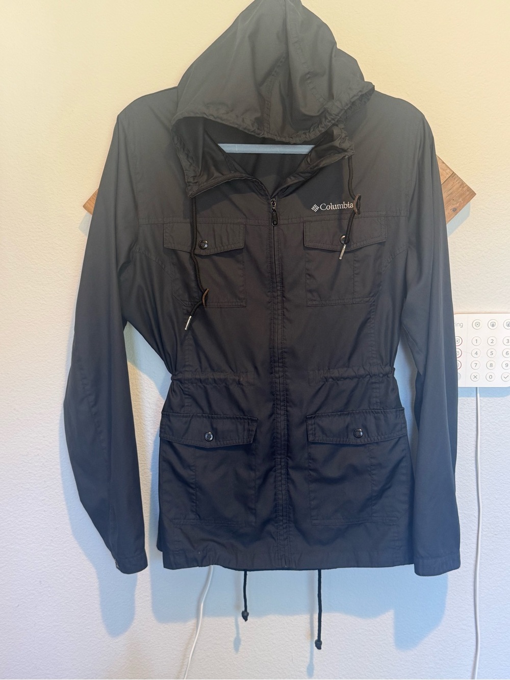 Columbia Women's Black Hooded Utility Jacket